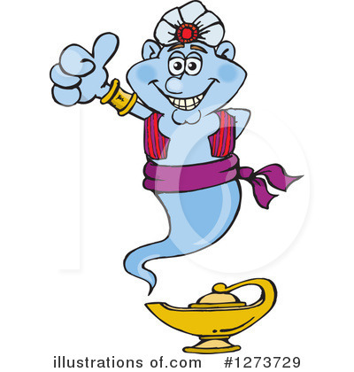 Royalty-Free (RF) Genie Clipart Illustration by Dennis Holmes Designs - Stock Sample #1273729