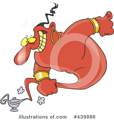 Royalty-Free (RF) Genie Clipart Illustration by toonaday - Stock Sample #439886