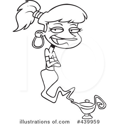 Royalty-Free (RF) Genie Clipart Illustration by toonaday - Stock Sample #439959