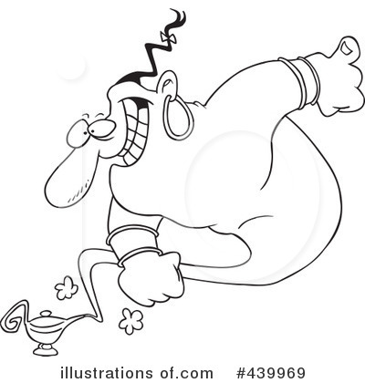 Royalty-Free (RF) Genie Clipart Illustration by toonaday - Stock Sample #439969