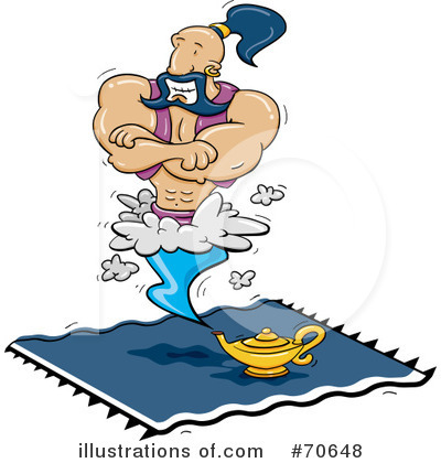 Royalty-Free (RF) Genie Clipart Illustration by jtoons - Stock Sample #70648