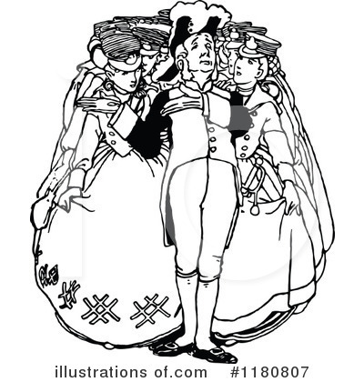 Royalty-Free (RF) Gentleman Clipart Illustration by Prawny Vintage - Stock Sample #1180807