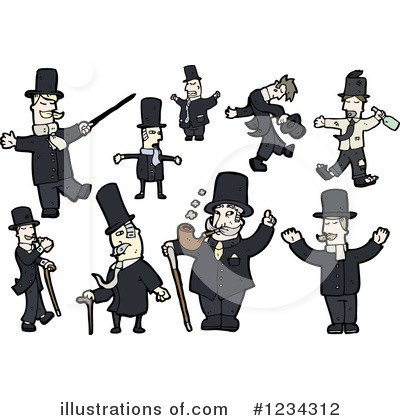 Royalty-Free (RF) Gentleman Clipart Illustration by lineartestpilot - Stock Sample #1234312