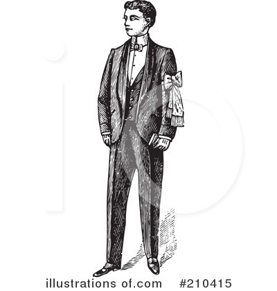 Royalty-Free (RF) Gentleman Clipart Illustration by BestVector - Stock Sample #210415