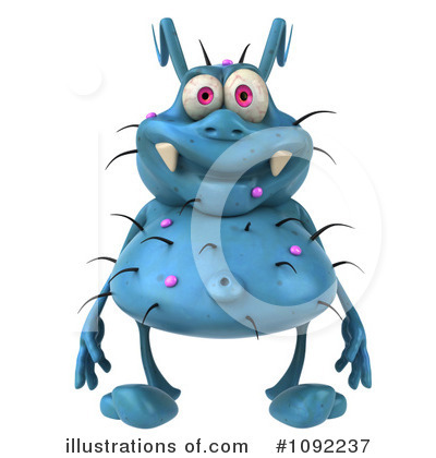 Blue Germ Clipart #1092237 by Julos