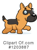 German Shepherd Clipart #1203887 by Cory Thoman