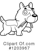 German Shepherd Clipart #1203967 by Cory Thoman