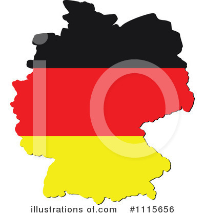 German Flag Clipart #1115656 by Andrei Marincas
