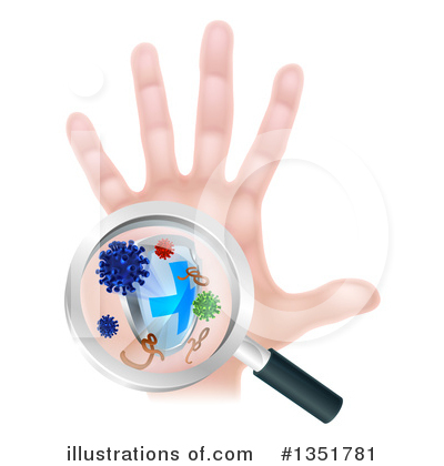 Magnifying Glass Clipart #1351781 by AtStockIllustration