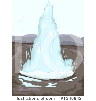 Royalty-Free (RF) Geyser Clipart Illustration by BNP Design Studio - Stock Sample #1346942