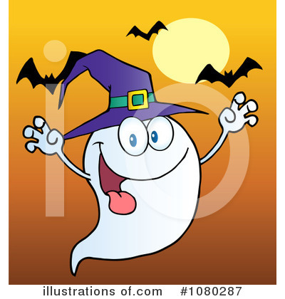 Royalty-Free (RF) Ghost Clipart Illustration by Hit Toon - Stock Sample #1080287