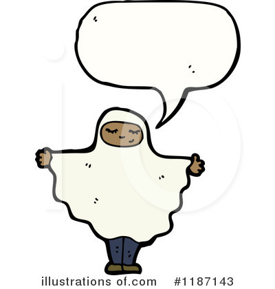 Ghost Costume Clipart #1187143 by lineartestpilot