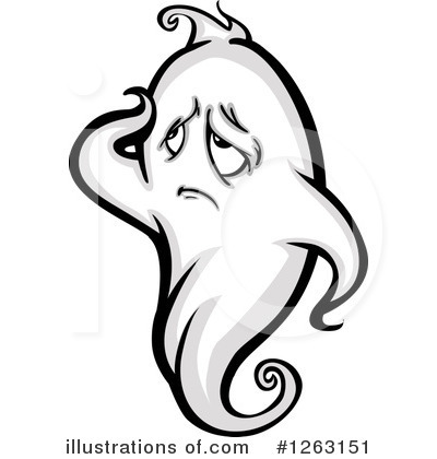 Royalty-Free (RF) Ghost Clipart Illustration by Chromaco - Stock Sample #1263151