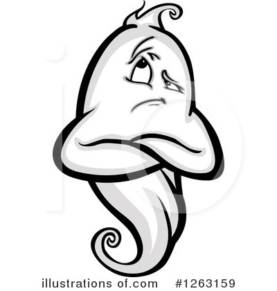 Royalty-Free (RF) Ghost Clipart Illustration by Chromaco - Stock Sample #1263159