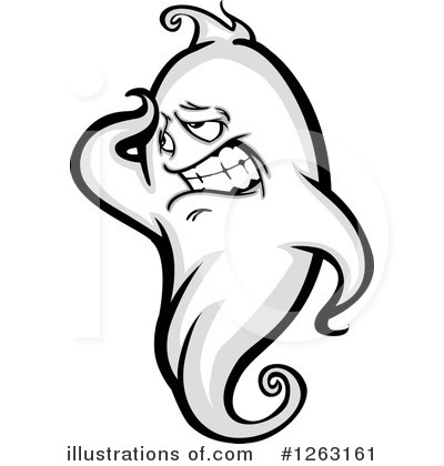 Royalty-Free (RF) Ghost Clipart Illustration by Chromaco - Stock Sample #1263161