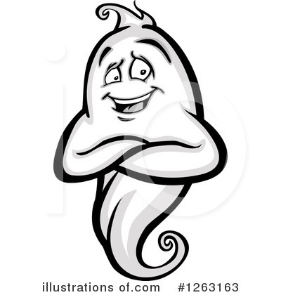 Royalty-Free (RF) Ghost Clipart Illustration by Chromaco - Stock Sample #1263163