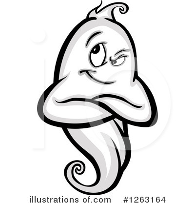 Royalty-Free (RF) Ghost Clipart Illustration by Chromaco - Stock Sample #1263164