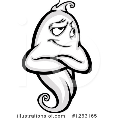 Royalty-Free (RF) Ghost Clipart Illustration by Chromaco - Stock Sample #1263165