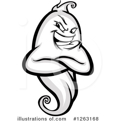 Royalty-Free (RF) Ghost Clipart Illustration by Chromaco - Stock Sample #1263168