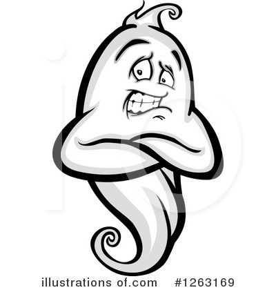 Royalty-Free (RF) Ghost Clipart Illustration by Chromaco - Stock Sample #1263169