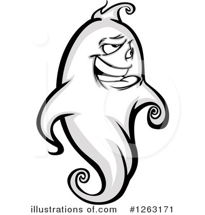 Royalty-Free (RF) Ghost Clipart Illustration by Chromaco - Stock Sample #1263171