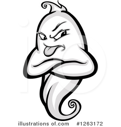 Royalty-Free (RF) Ghost Clipart Illustration by Chromaco - Stock Sample #1263172