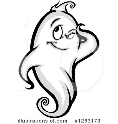 Royalty-Free (RF) Ghost Clipart Illustration by Chromaco - Stock Sample #1263173