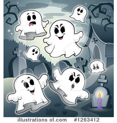 Royalty-Free (RF) Ghost Clipart Illustration by visekart - Stock Sample #1263412
