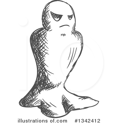 Royalty-Free (RF) Ghost Clipart Illustration by Vector Tradition SM - Stock Sample #1342412