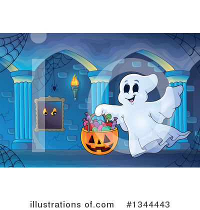 Royalty-Free (RF) Ghost Clipart Illustration by visekart - Stock Sample #1344443