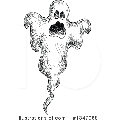Royalty-Free (RF) Ghost Clipart Illustration by Vector Tradition SM - Stock Sample #1347968