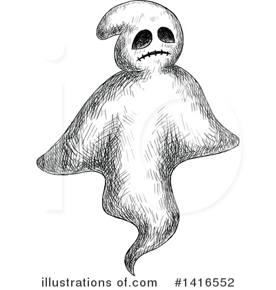 Royalty-Free (RF) Ghost Clipart Illustration by Vector Tradition SM - Stock Sample #1416552