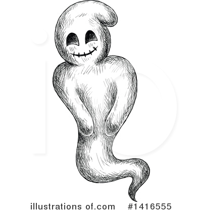 Royalty-Free (RF) Ghost Clipart Illustration by Vector Tradition SM - Stock Sample #1416555