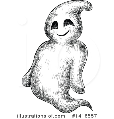 Royalty-Free (RF) Ghost Clipart Illustration by Vector Tradition SM - Stock Sample #1416557