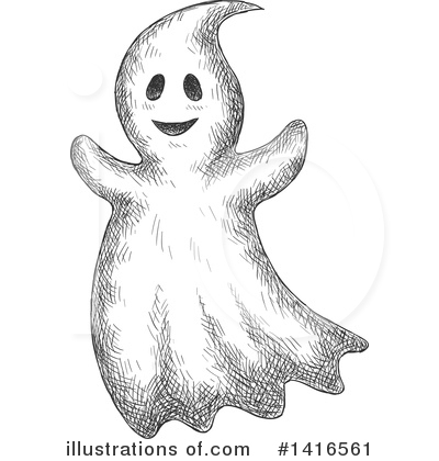 Royalty-Free (RF) Ghost Clipart Illustration by Vector Tradition SM - Stock Sample #1416561