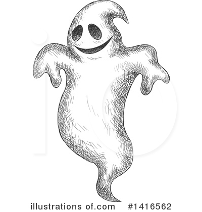 Royalty-Free (RF) Ghost Clipart Illustration by Vector Tradition SM - Stock Sample #1416562