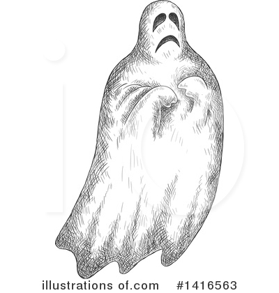 Royalty-Free (RF) Ghost Clipart Illustration by Vector Tradition SM - Stock Sample #1416563