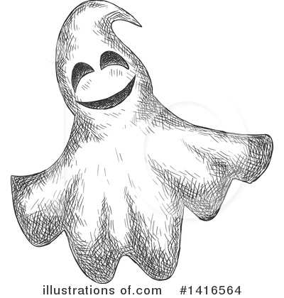 Royalty-Free (RF) Ghost Clipart Illustration by Vector Tradition SM - Stock Sample #1416564