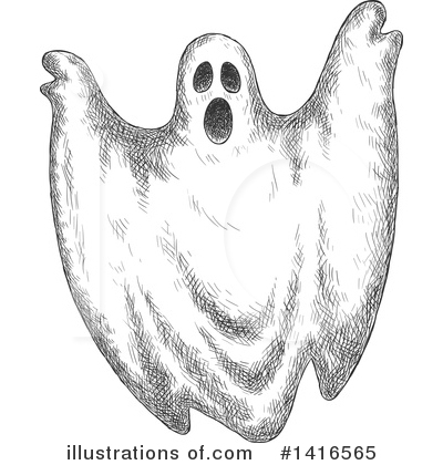 Royalty-Free (RF) Ghost Clipart Illustration by Vector Tradition SM - Stock Sample #1416565