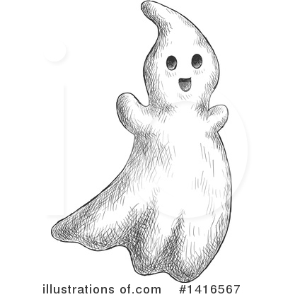 Royalty-Free (RF) Ghost Clipart Illustration by Vector Tradition SM - Stock Sample #1416567