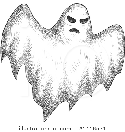 Royalty-Free (RF) Ghost Clipart Illustration by Vector Tradition SM - Stock Sample #1416571