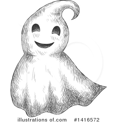 Royalty-Free (RF) Ghost Clipart Illustration by Vector Tradition SM - Stock Sample #1416572