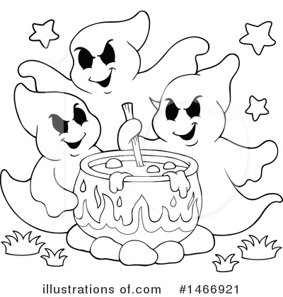 Royalty-Free (RF) Ghost Clipart Illustration by visekart - Stock Sample #1466921