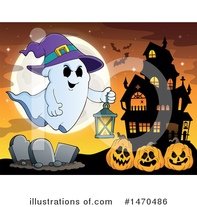Royalty-Free (RF) Ghost Clipart Illustration by visekart - Stock Sample #1470486