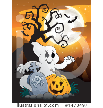 Royalty-Free (RF) Ghost Clipart Illustration by visekart - Stock Sample #1470497