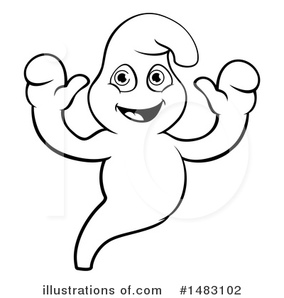 Royalty-Free (RF) Ghost Clipart Illustration by AtStockIllustration - Stock Sample #1483102