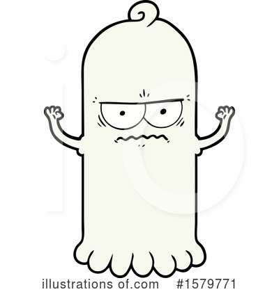 Royalty-Free (RF) Ghost Clipart Illustration by lineartestpilot - Stock Sample #1579771