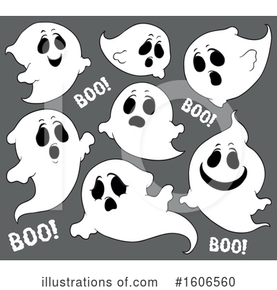 Royalty-Free (RF) Ghost Clipart Illustration by visekart - Stock Sample #1606560