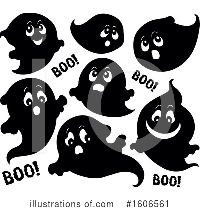 Royalty-Free (RF) Ghost Clipart Illustration by visekart - Stock Sample #1606561