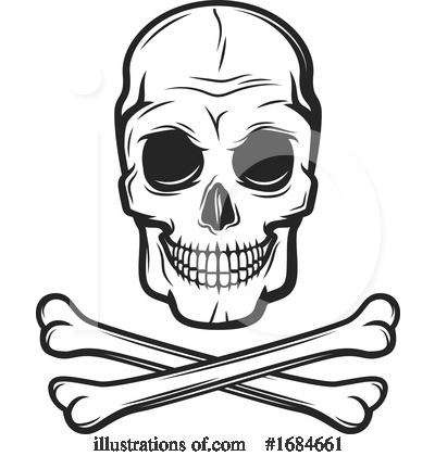 Skull And Crossbones Clipart #1684661 by Vector Tradition SM